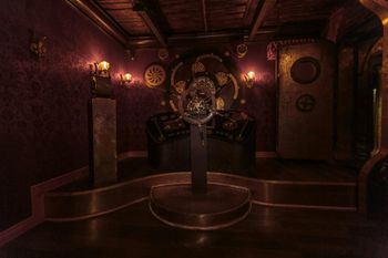 captains cabin | Steampunk Zeppelin escape room