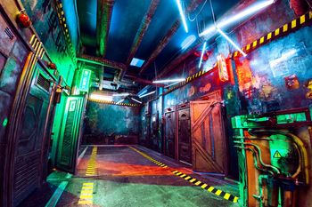 Game of light in hall | Terminal